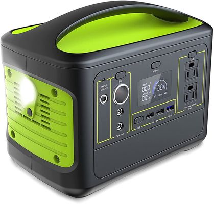 calidad  500W Power Station 110V 2 Outlet AC Pure Sine Wave 568Wh 153600mAh Lithium Battery Backup Type Portable Solar Generator fábrica