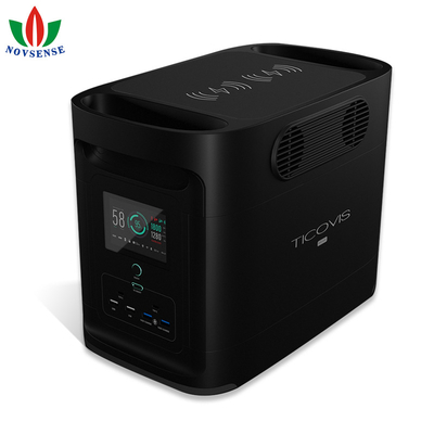 Novsense 2000W Power Station 2982Wh Lithium Battery Backup Portable AC Inverter Wireless Charging Solar Generator For Outdoor